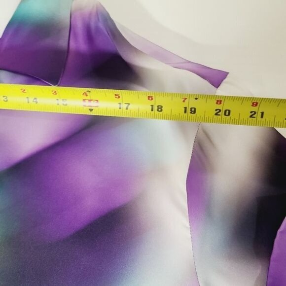 ZARA ABSTRACT PRINT SHIRT LILAC / WHITE SIZE L | 4462/821 - Picture 5 of 11